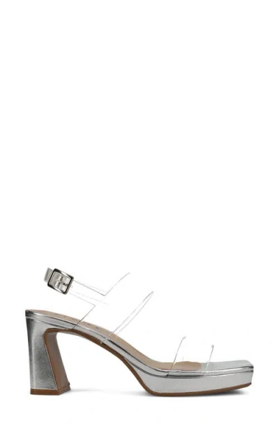 Vaneli Maida Slingback Platform Sandal In Transparent