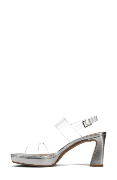 Vaneli Maida Slingback Platform Sandal In Transparent
