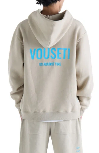 Vouseti Us Against Time Pullover Hoodie In Neutral