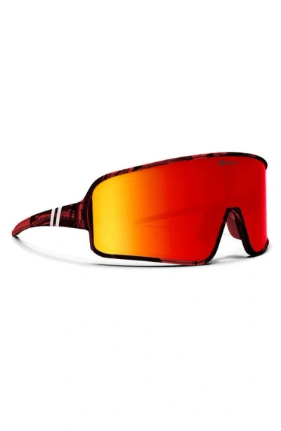 Blenders Eyewear Eclipse 99mm Polarized Shield Sunglasses In Multi