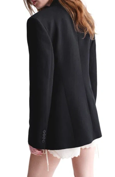 Mango Two-button Blazer In Black