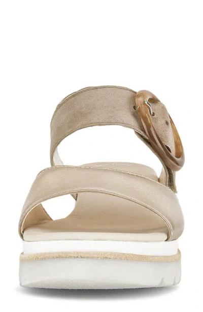 Gabor Slingback Wedge Sandal In Neutral