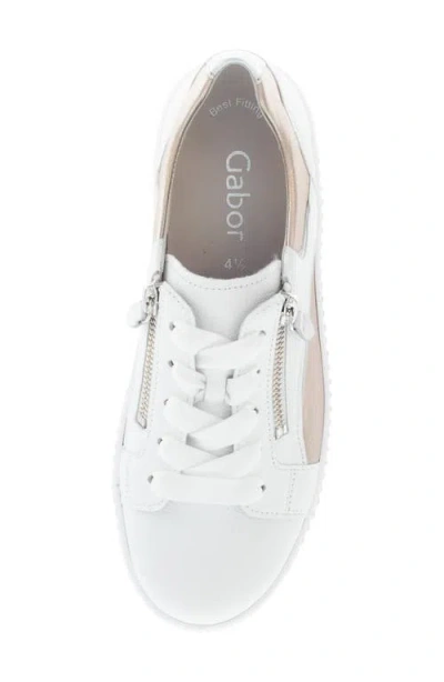Gabor 83.330 Zip Platform Sneaker In Pink