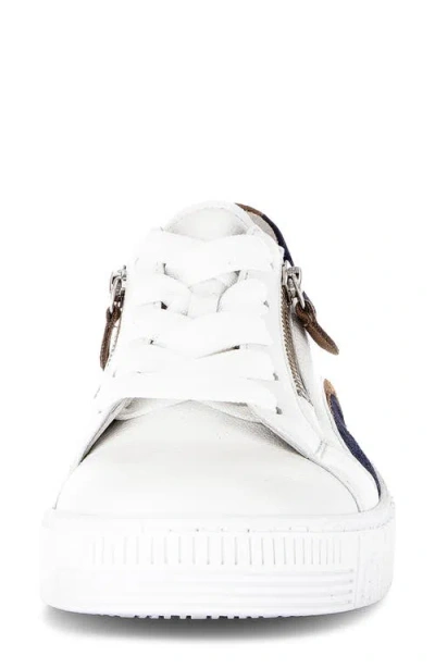 Gabor 83.330 Zip Platform Sneaker In White