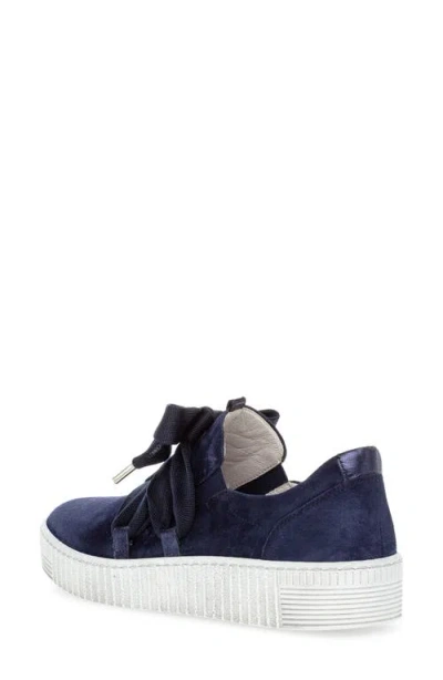 Gabor 83.333 Platform Sneaker In Blue