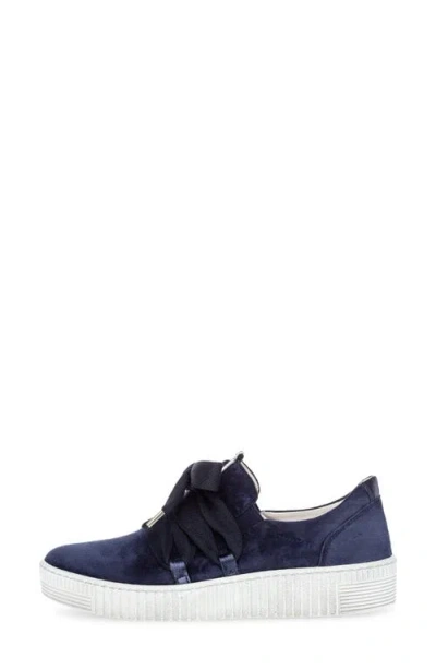 Gabor 83.333 Platform Sneaker In Blue