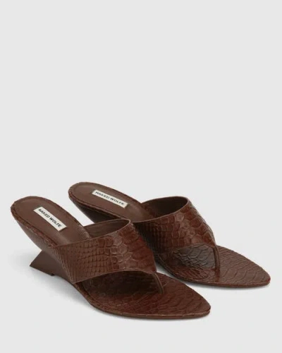 Naked Wolfe Stampede Heels In Brown