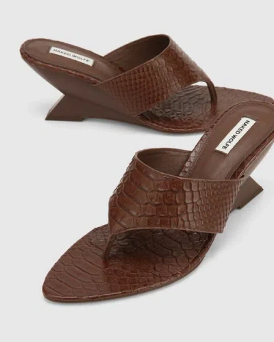 Naked Wolfe Stampede Heels In Brown