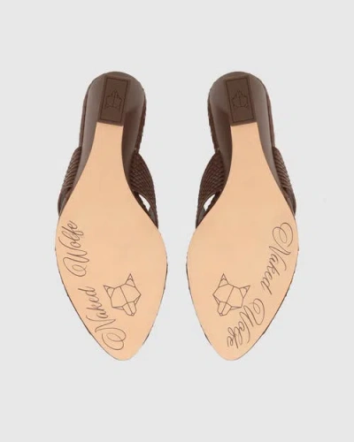 Naked Wolfe Stampede Heels In Brown