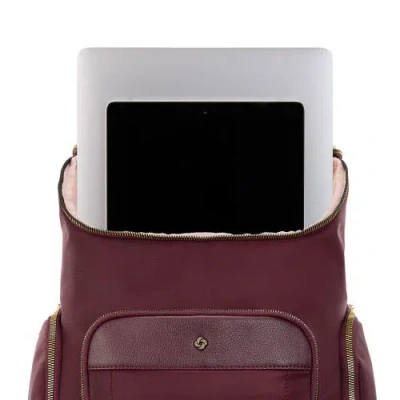 Samsonite Mobile Solution 2 Deluxe Backpack & Carry-on 2-piece Set In Burgundy