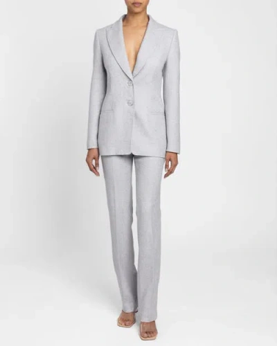 Santorelli Juno Double Button Boucle Jacket In Purple