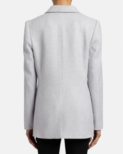 Santorelli Juno Double Button Boucle Jacket In Purple
