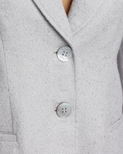 Santorelli Juno Double Button Boucle Jacket In Purple
