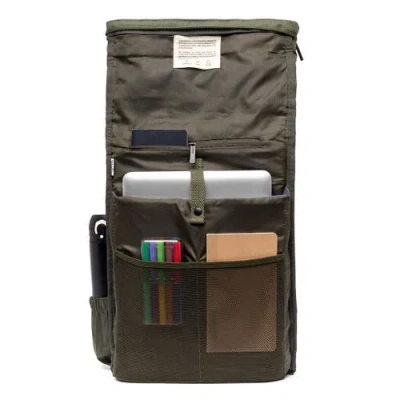 Lefrik Roll Backpack In Green