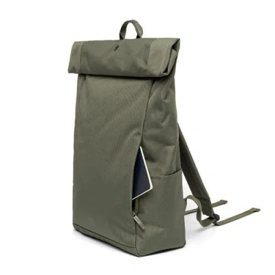 Lefrik Roll Backpack In Green