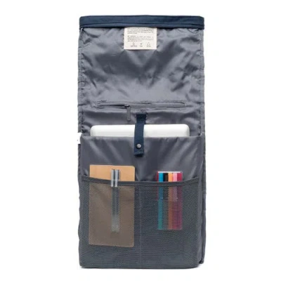Lefrik Roll Backpack In Blue