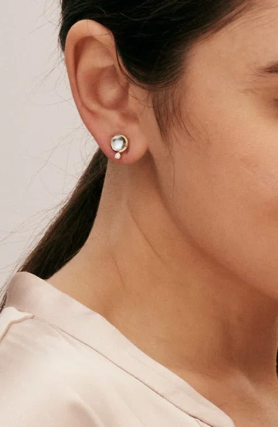 Syna Cirra Mini Studs In Blue