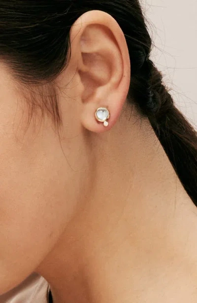 Syna Cirra Mini Studs In Blue