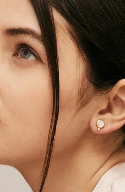 Syna Cirra Mini Studs In White