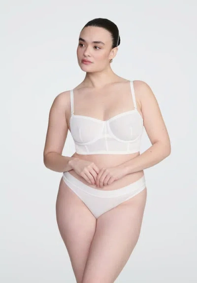 Cuup The Balconette Mesh Bra In White