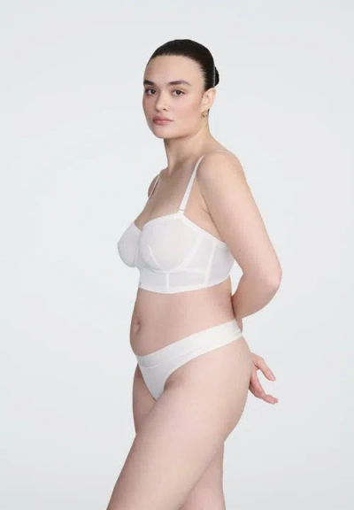 Cuup The Balconette Mesh Bra In White