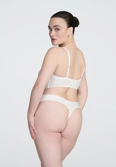 Cuup The Balconette Mesh Bra In White