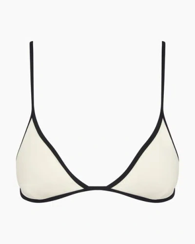 Onia Aimee String Bikini Top In White