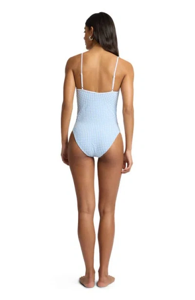Onia Soleil Tie Front One-piece In Metallic