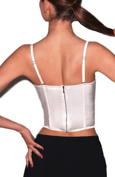 Fleur Du Mal Hamptons Bustier In White