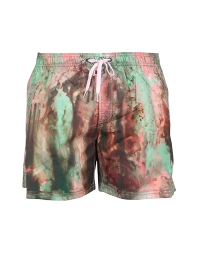 Sundek Abstract Pattern Swimsuit In Multi