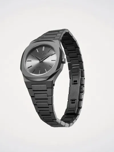 D1 Milano Watch Ultra Thin 30mm In Gun Metal