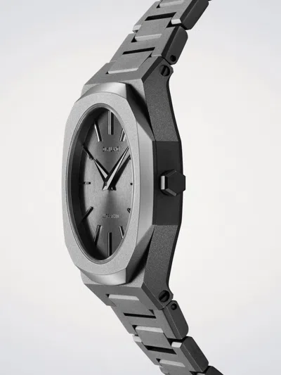 D1 Milano Watch Ultra Thin 30mm In Gun Metal