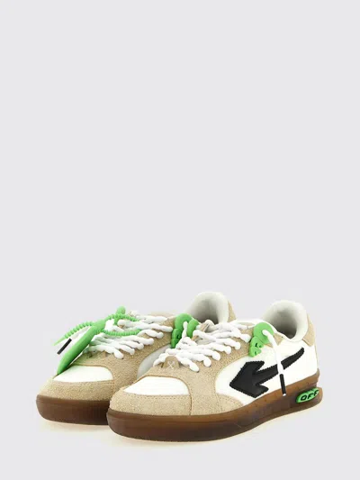 Off-white Beige End Of Play Suede Sneakers In Neutral