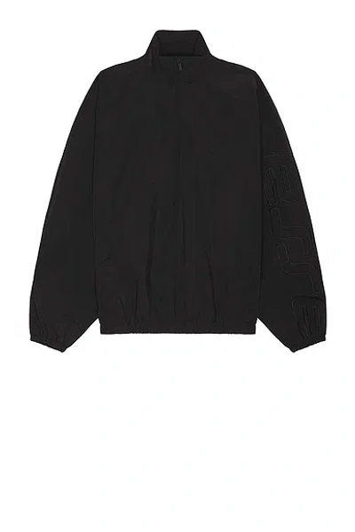 Essentials Black Active Trace Half Zip Track Jacket In Black