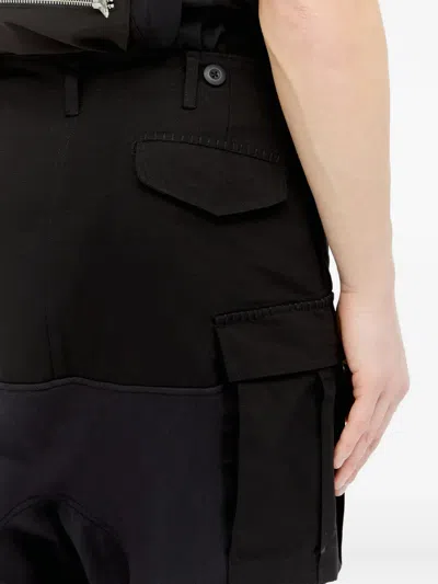 Space Available Multi-pocket Trousers In Black