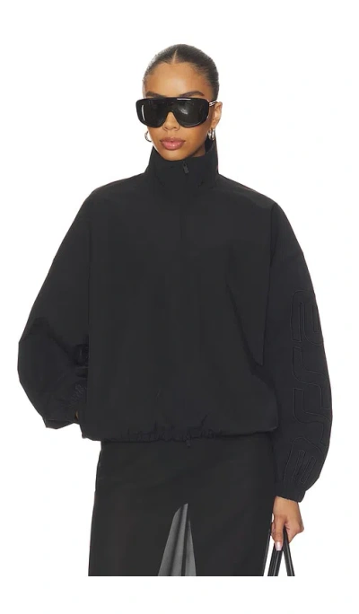Essentials Active Trace Full Zip Track Jacket In Black