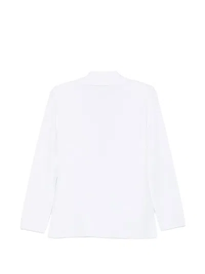 D Exterior Single-button Notch-lapels Blazer In White
