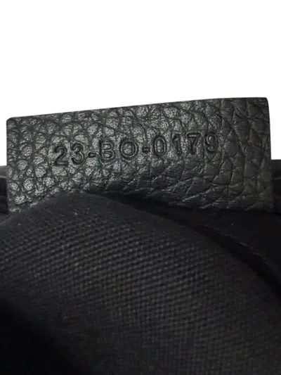 Pre-owned Dior Saddle Grained Messenger Bag In Black
