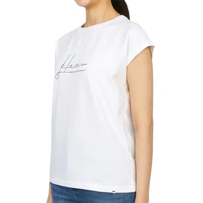 Herno Round Neck Pullover T-shirt In White