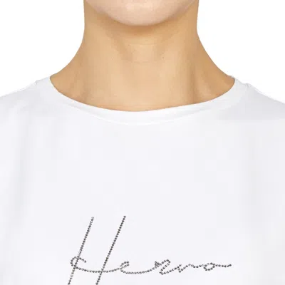 Herno Round Neck Pullover T-shirt In White