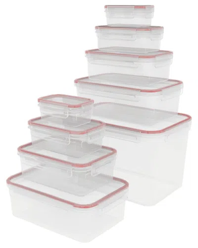 Kitchen Theory 9-piece Rectangular Nested Container Set In White