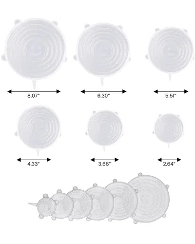 1947 Kitchen 12-pack Reusable Silicone Stretch Lids In White
