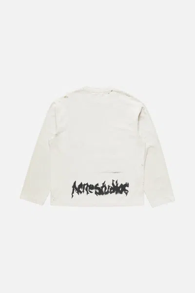 Acne Studios Long-sleeved T-shirt In White
