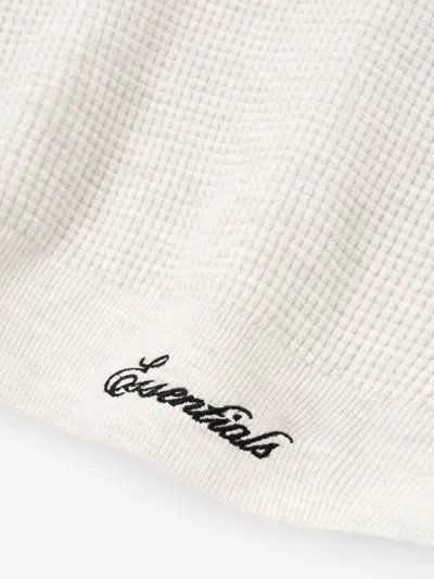 Essentials Cloud White Nylon-blend Sweater In White
