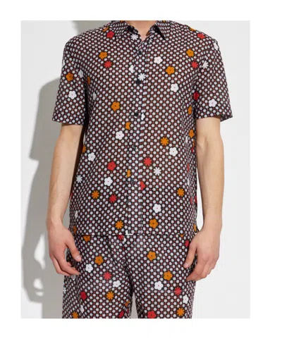 Mm6 Maison Margiela Polo Shirt In Brown