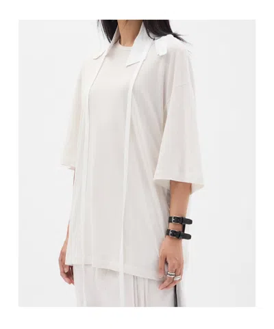 Ann Demeulemeester Agapi Jersey T-shirt In White