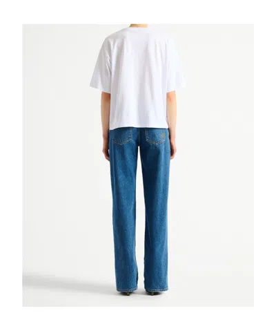 Balmain Printed Flower T-shirt In White