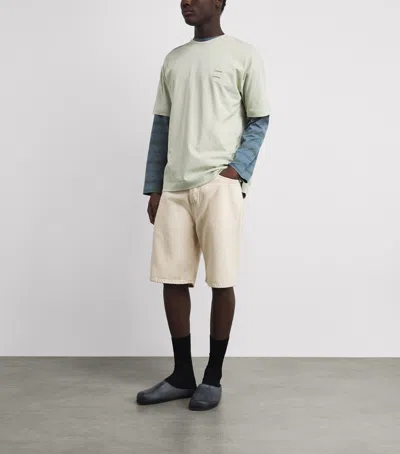Samsoe & Samsoe Samsoe Samsoe Denim Saeddie Straight Shorts In Brown