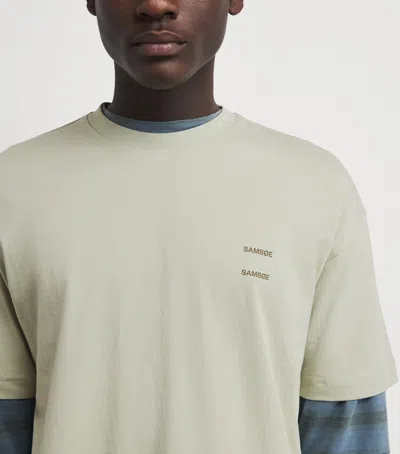 Samsoe & Samsoe Samsoe Samsoe Organic Cotton Joel T-shirt In Green