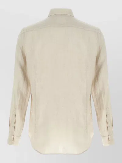Mc2 Saint Barth Off White Solid Shirt In Neutral
